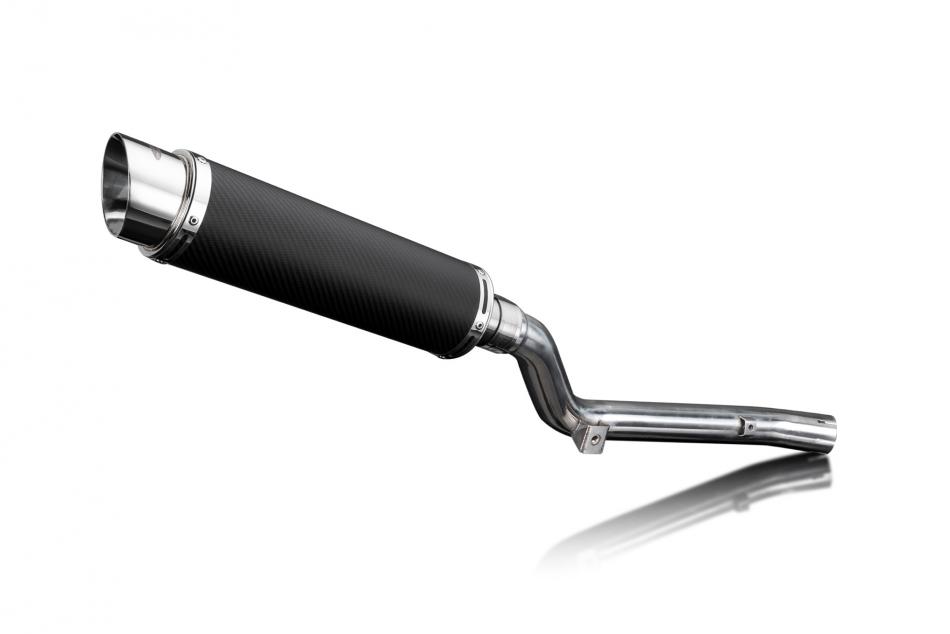 Suzuki DRZ400S DR-Z400S DR-Z400 S 350mm Round Carbon Fibre Exhaust Silencer Kit