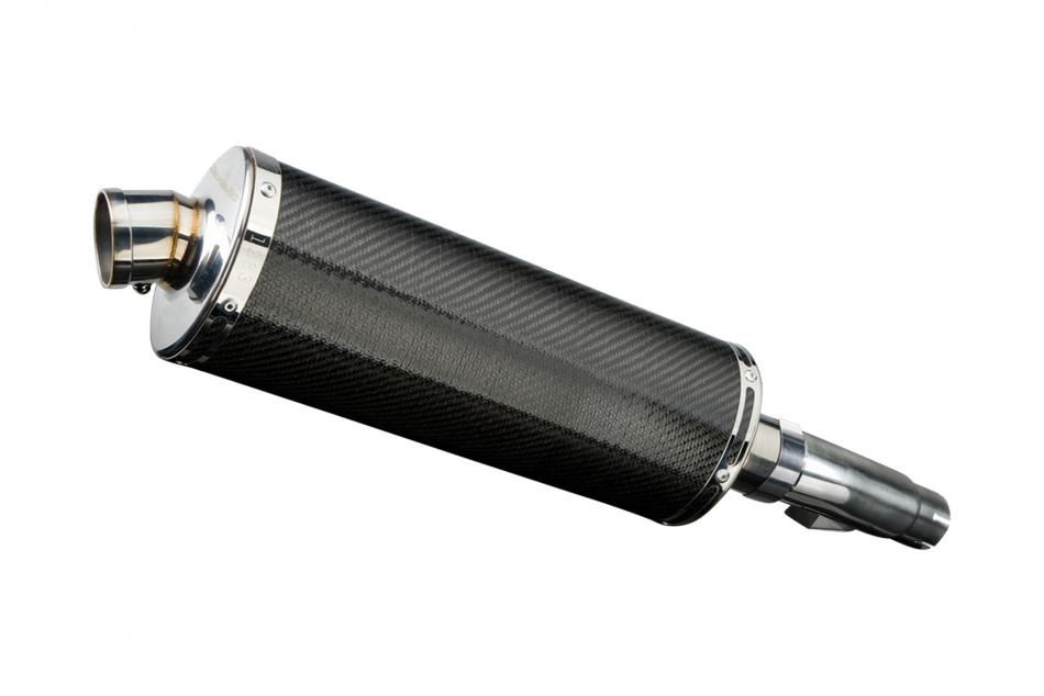 Honda NC750X 2014-2015 350mm Oval Carbon Exhaust Silencer Can Kit