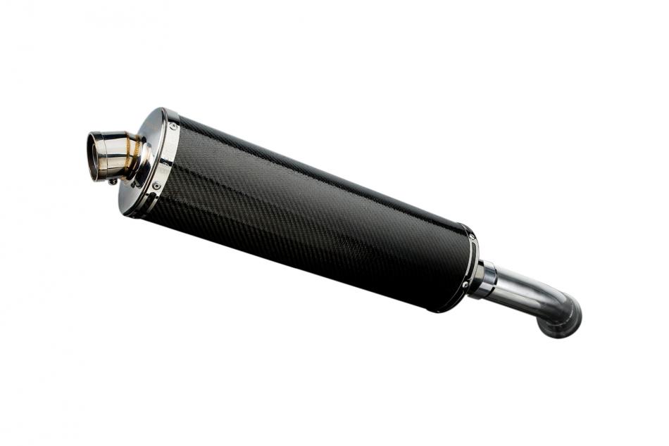 BMW K1200S 2005-2009 450mm OVAL CARBON BSAU SILENCER EXHAUST KIT