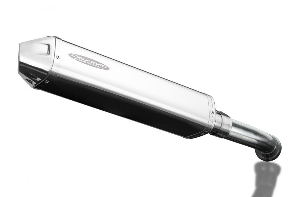 K1200S 2005-2009 / TRI-OVAL 420mm (17 inch) L/H SILENCER 304 STAINLESS STEEL
