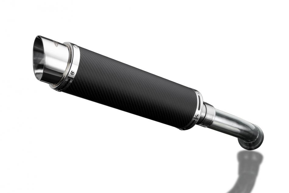 BMW K1200S 2005-2009 350mm CARBON ROUND BSAU SILENCER EXHAUST KIT
