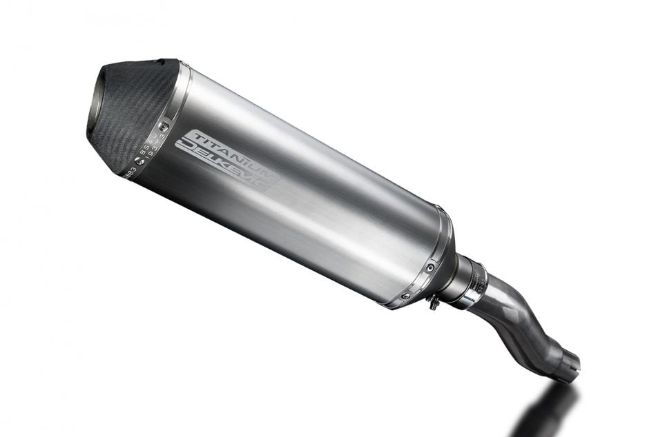 Kawasaki Z300 2015-2018 343mm X-Oval Titanium Exhaust Silencer Can Kit