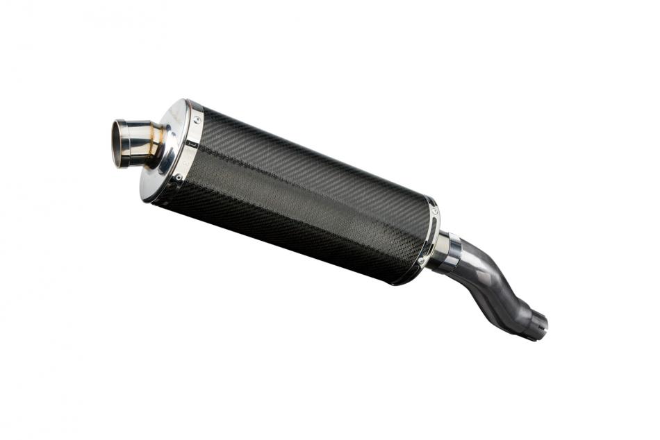KAWASAKI Z300 2015-2018 350mm OVAL CARBON BSAU SILENCER EXHAUST KIT