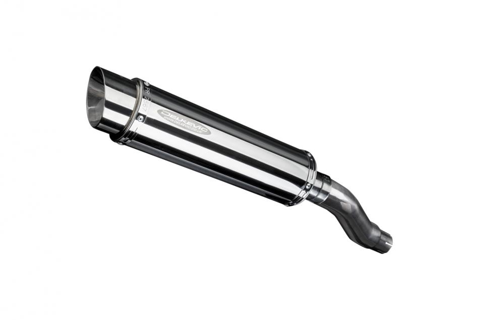 KAWASAKI Z300 2015-2018 350mm ROUND STAINLESS BSAU SILENCER EXHAUST KIT