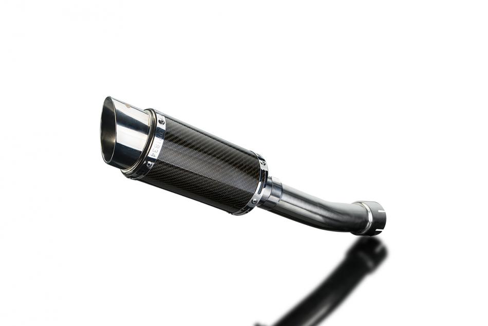 SUZUKI GSXR750 1996-1999 SRAD 200mm ROUND CARBON  SILENCER EXHAUST KIT