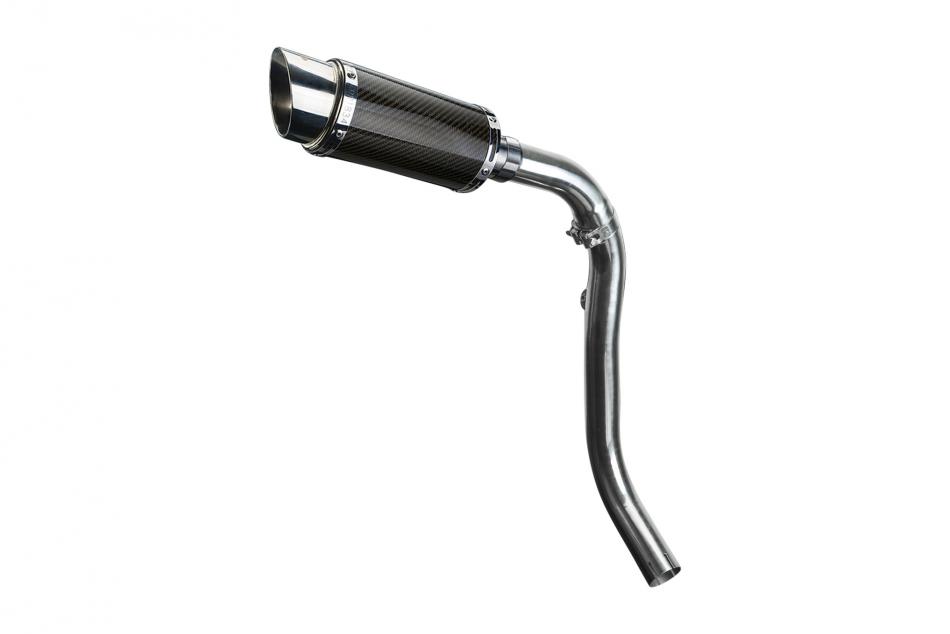 HONDA CBR1000RR FIREBLADE 06-07 200mm ROUND CARBON  SILENCER EXHAUST KIT