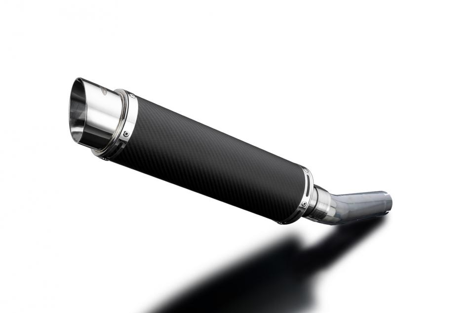 Honda CBR600 FV-FW F3 1997-1998 350mm Round Carbon Fibre Exhaust Silencer Kit