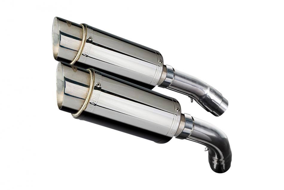 DUCATI 1198 2009-2011 200mm ROUND STAINLESS SILENCER EXHAUST KIT