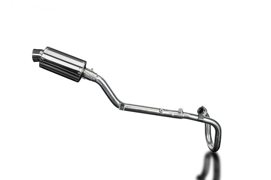 SUZUKI DRZ400S DRZ400SM FULL EXHAUST SYSTEM 225mm STAINLESS OVAL SILENCER