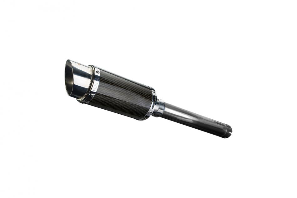 YAMAHA YZF750R 1994-1998 200mm ROUND CARBON  SILENCER EXHAUST KIT