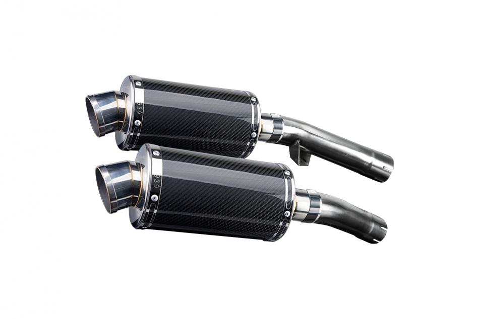 YAMAHA FJ1100 FJ1200 1984-1987 225mm OVAL CARBON SILENCER EXHAUST KIT