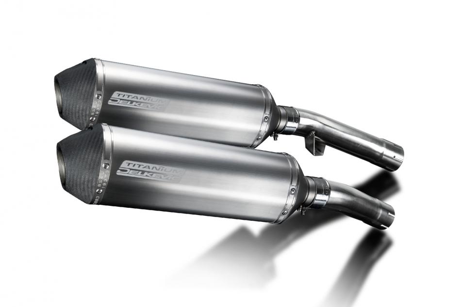 Yamaha FJ1100 FJ1200 1984-1987 343mm X-Oval Titanium Exhaust Silencer Can Kit