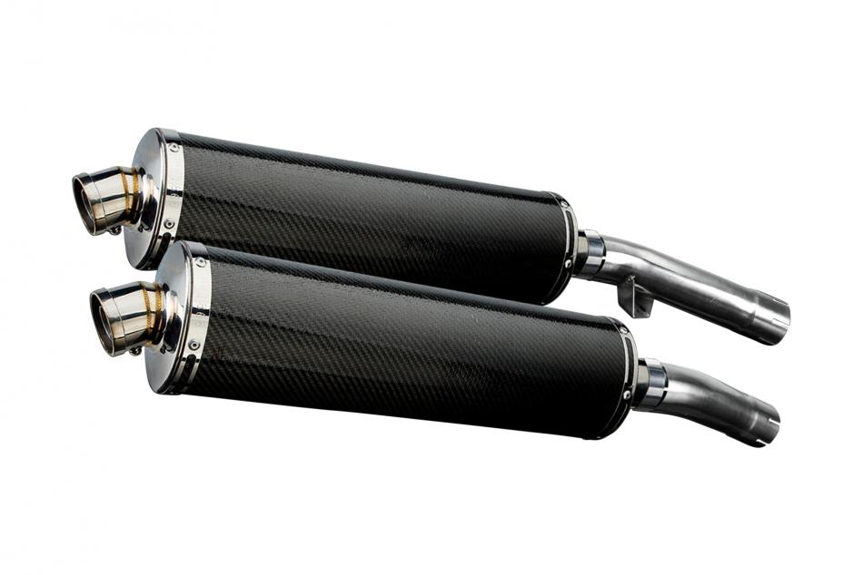 YAMAHA FJ1100 FJ1200 1984-1987 450mm OVAL CARBON BSAU SILENCER EXHAUST KIT