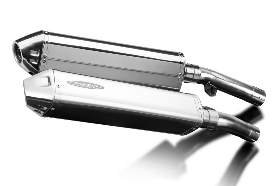 Yamaha FJ1100 FJ1200 1984-1987 420mm Tri-Oval Stainless Exhaust Silencer Can Kit