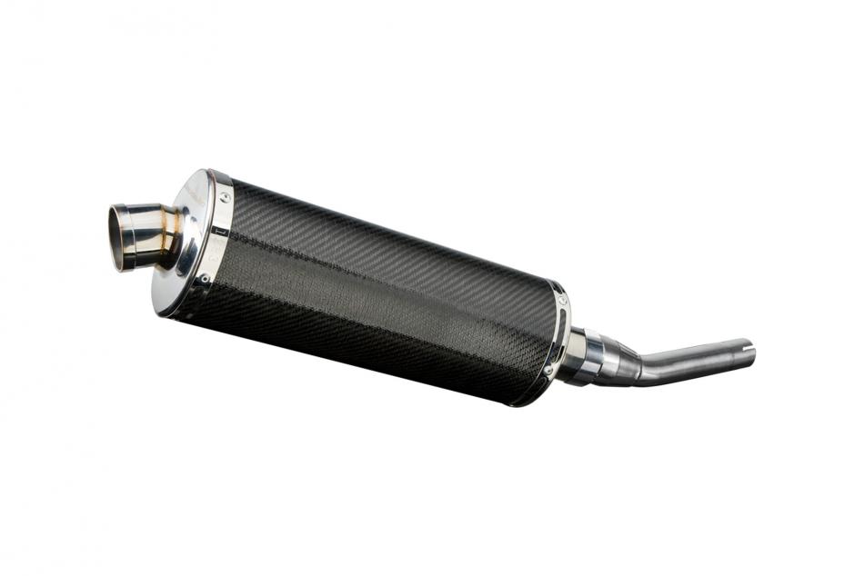 YAMAHA YP250R X-MAX 2006-2016 350mm OVAL CARBON BSAU SILENCER EXHAUST KIT