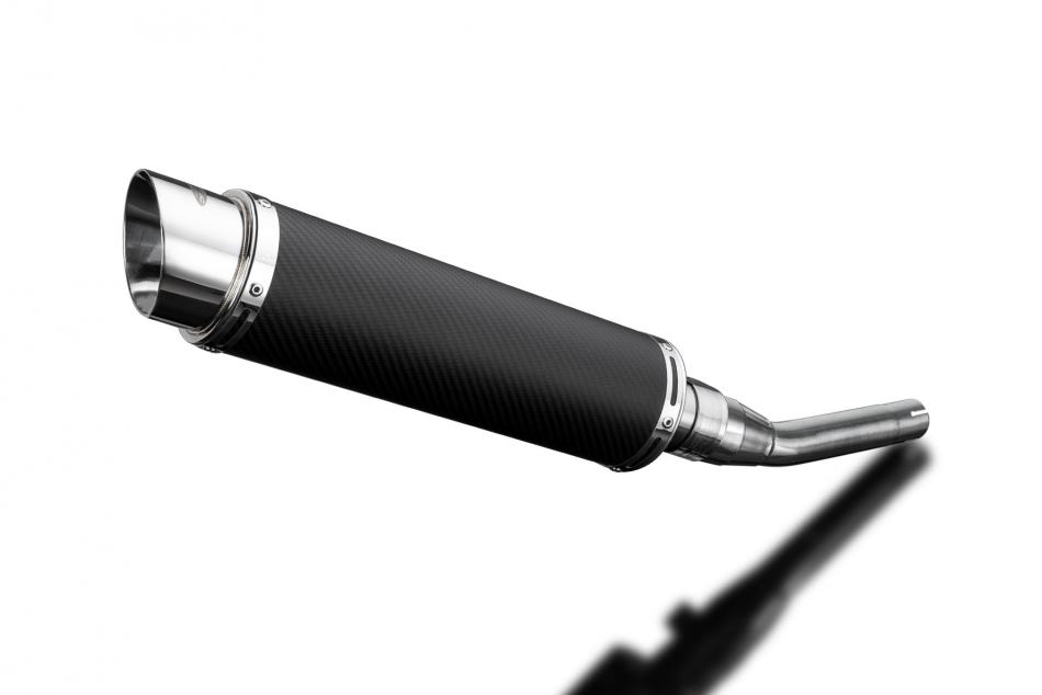 YAMAHA VP250 X-CITY 08-13 350mm CARBON ROUND BSAU SILENCER EXHAUST KIT