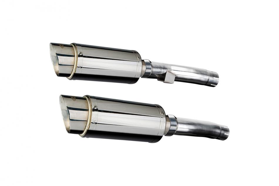 KAWASAKI ZR1100B ZEPHYR 1996-97 200mm ROUND STAINLESS SILENCER EXHAUST KIT