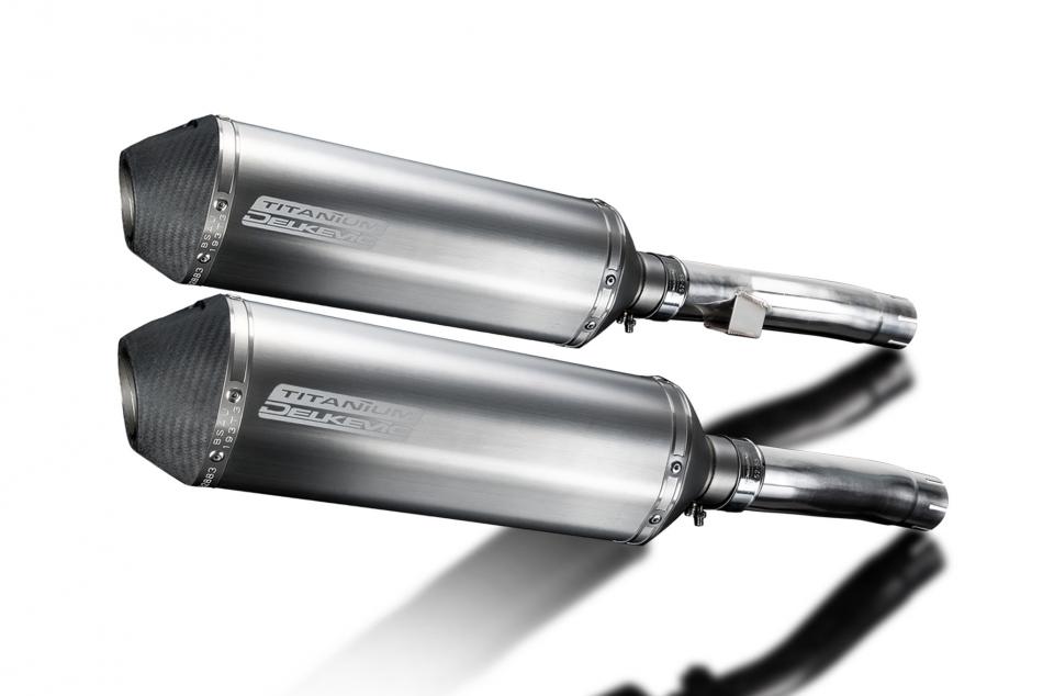 KAWASAKI ZR1100B ZEPHYR 1996-97 343mm X-OVAL TITANIUM BSAU SILENCER EXHAUST KIT