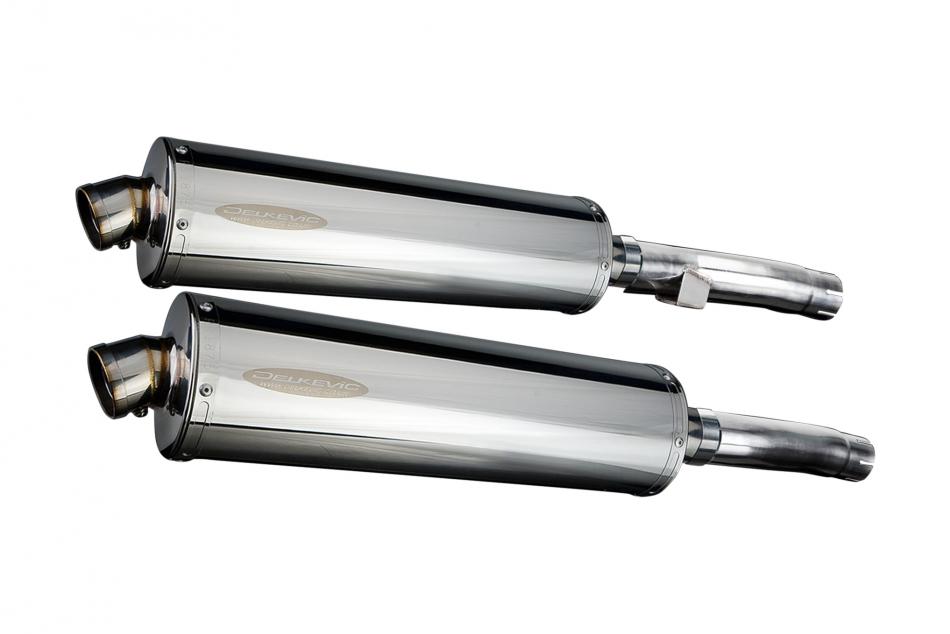 KAWASAKI ZR1100B ZEPHYR 1996-97 450mm OVAL STAINLESS BSAU SILENCER EXHAUST KIT