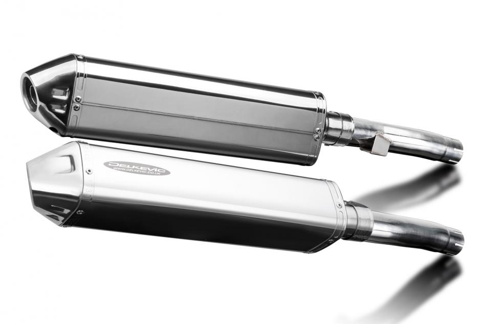 Kawasaki ZR1100B Zephyr 1996-1997 420mm Tri-Oval Stainless Exhaust Silencer Kit