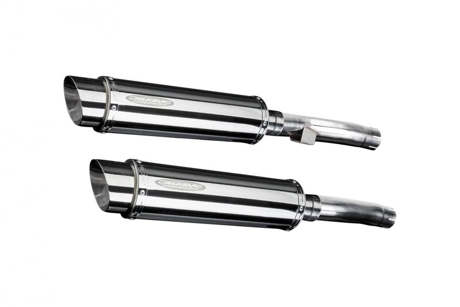 KAWASAKI ZR1100B ZEPHYR 1996-97 350mm ROUND STAINLESS BSAU SILENCER EXHAUST KIT