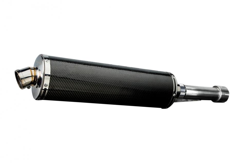 HONDA GB500F GB500TT 1985-1987 450mm OVAL CARBON BSAU SILENCER EXHAUST KIT