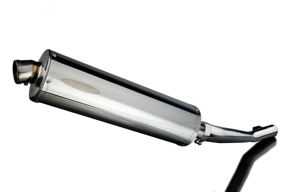 SUZUKI GSX750 1998-2002 450mm OVAL STAINLESS BSAU SILENCER EXHAUST KIT