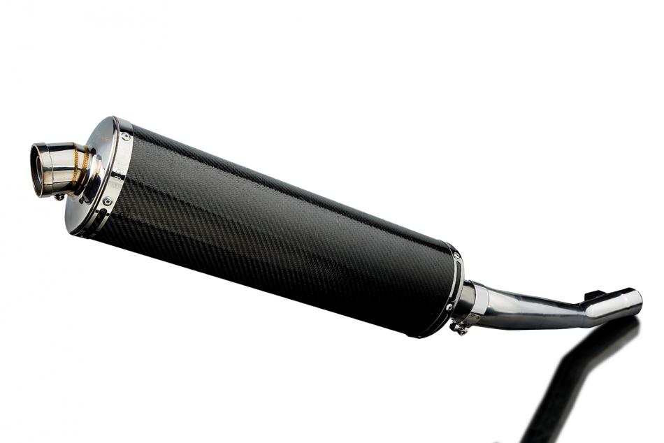 SUZUKI GSX750 1998-2002 450mm OVAL CARBON BSAU SILENCER EXHAUST KIT