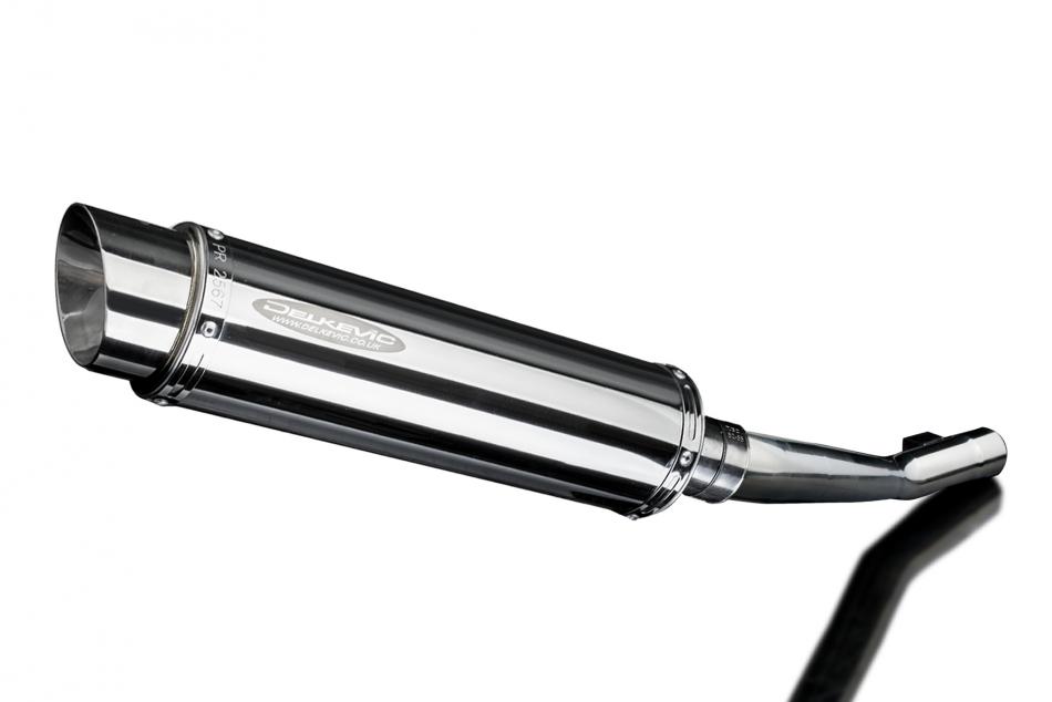 SUZUKI GSX750 1998-2002 350mm ROUND STAINLESS BSAU SILENCER EXHAUST KIT