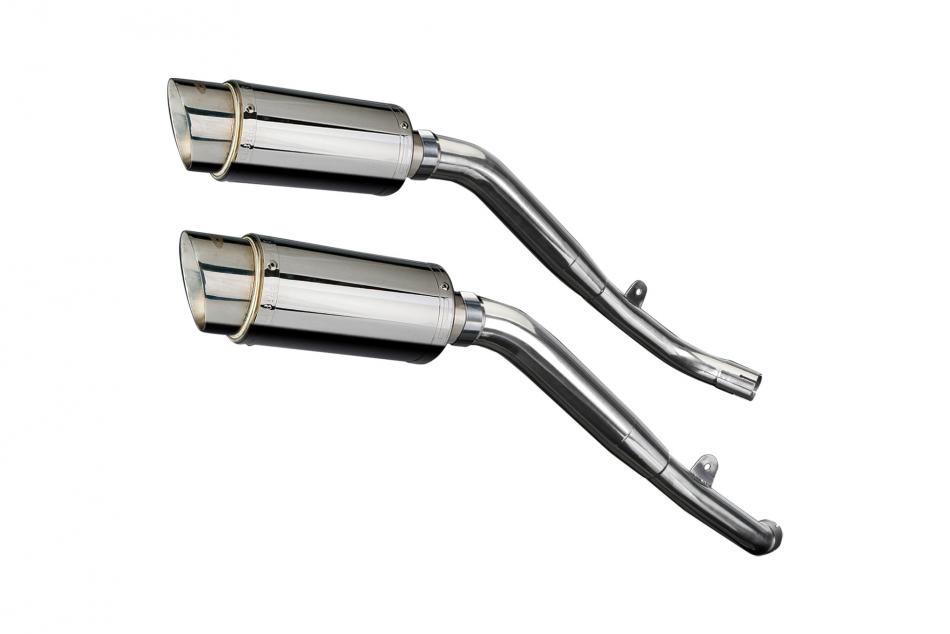 HONDA XL1000 V VARADERO 1999-14 200mm ROUND STAINLESS SILENCER EXHAUST KIT