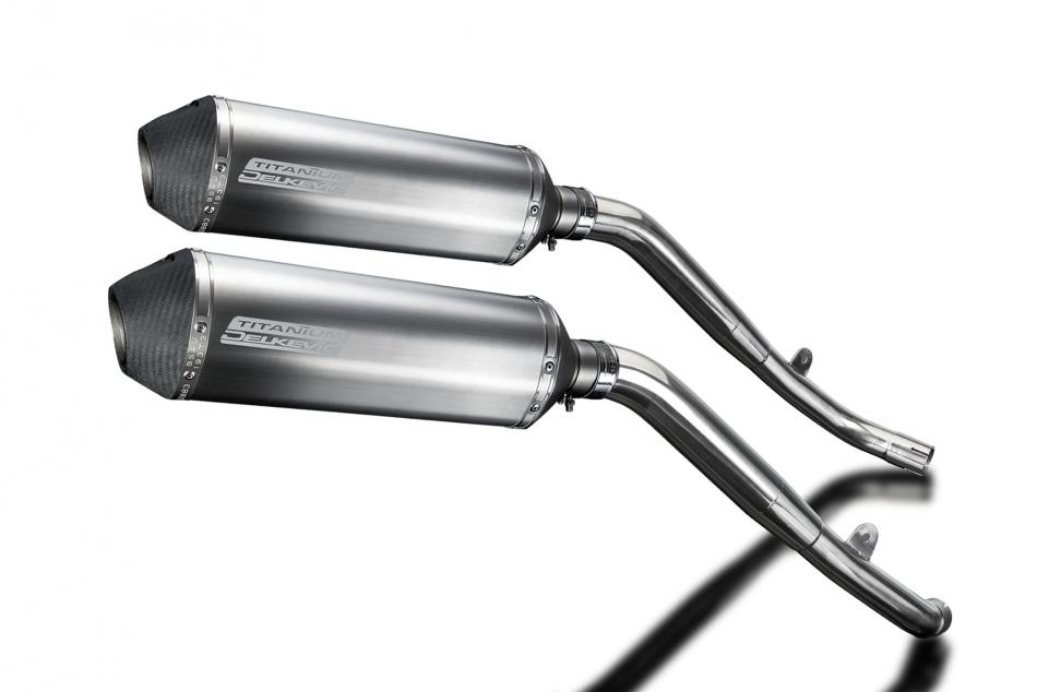 HONDA XL1000 V VARADERO 1999-14 343mm X-OVAL TITANIUM BSAU SILENCER EXHAUST KIT