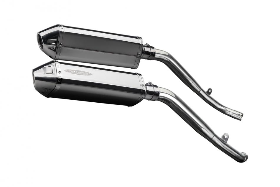 HONDA XL1000 V VARADERO 1999-14 320mm TRI STAINLESS BSAU SILENCER EXHAUST KIT