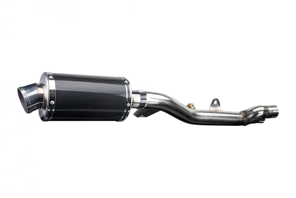 HONDA NT700V DEAUVILLE 2006-2015 225mm OVAL CARBON SILENCER EXHAUST KIT