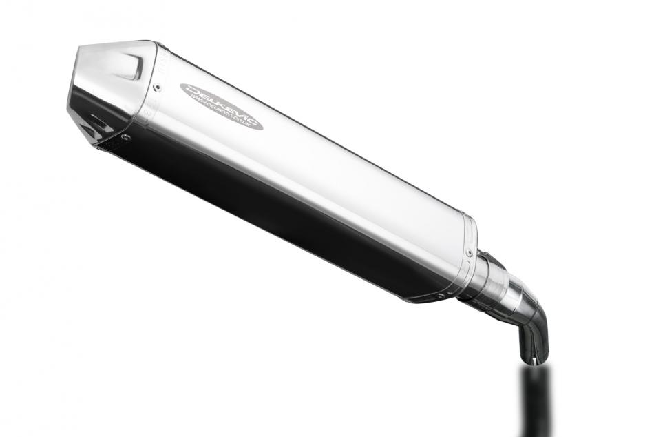 Yamaha YZF-R3 2015-24 MT03 17-24 420mm Tri-Oval Stainless Exhaust Silencer Can