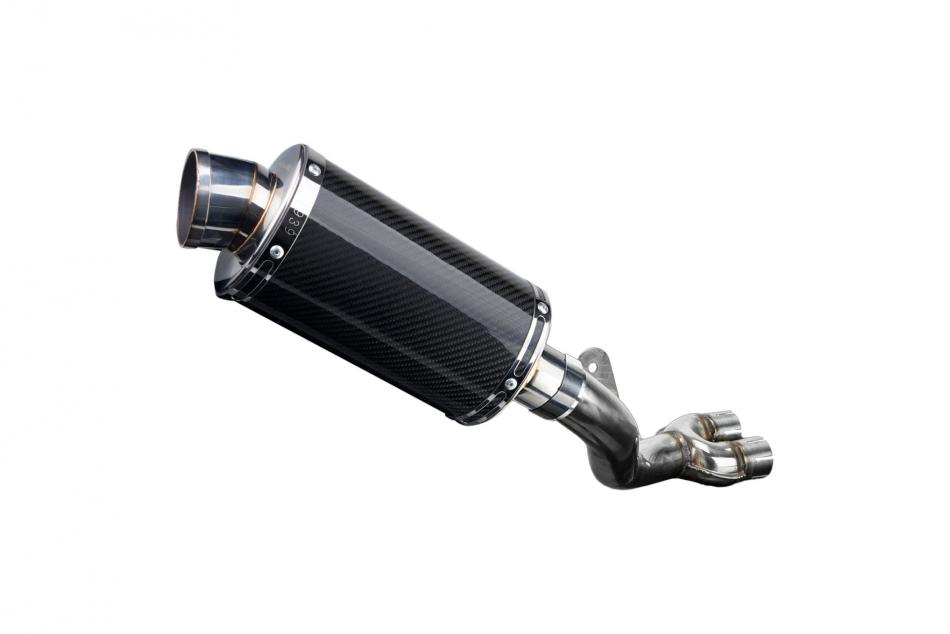 HONDA CB1000R-RA 2008-2017 DECAT 225mm OVAL CARBON SILENCER EXHAUST KIT