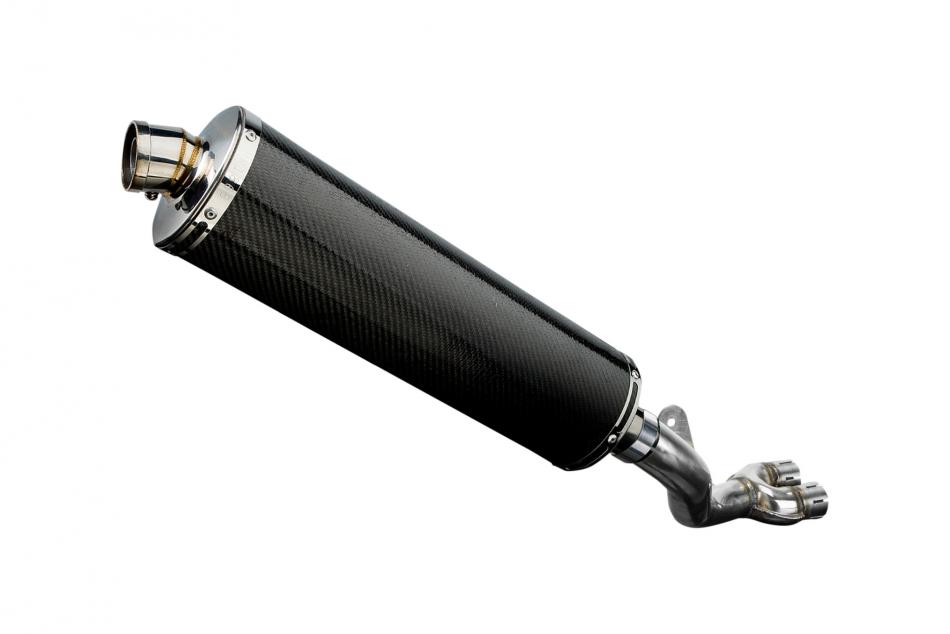 HONDA CB1000R-RA 2008-2017 DECAT 450mm OVAL CARBON BSAU SILENCER EXHAUST KIT