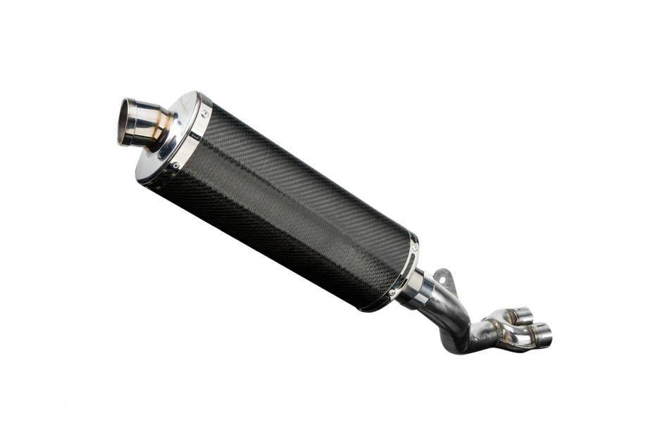 HONDA CB1000R-RA 2008-2017 DECAT 350mm OVAL CARBON BSAU SILENCER EXHAUST KIT