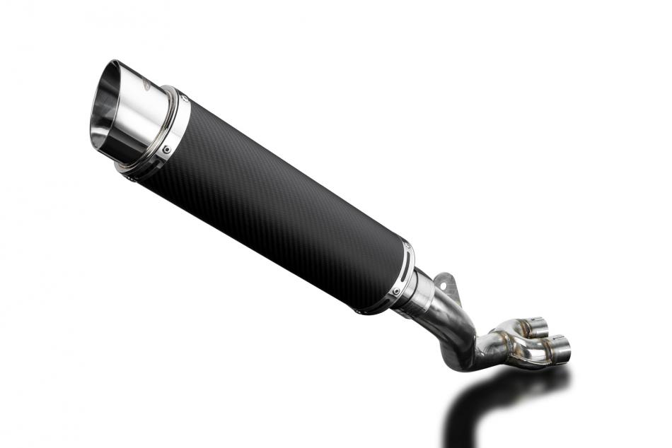 HONDA CB1000R/RA 2008-2017 350mm CARBON ROUND SILENCER BSAU SILENCER EXHAUST SYS