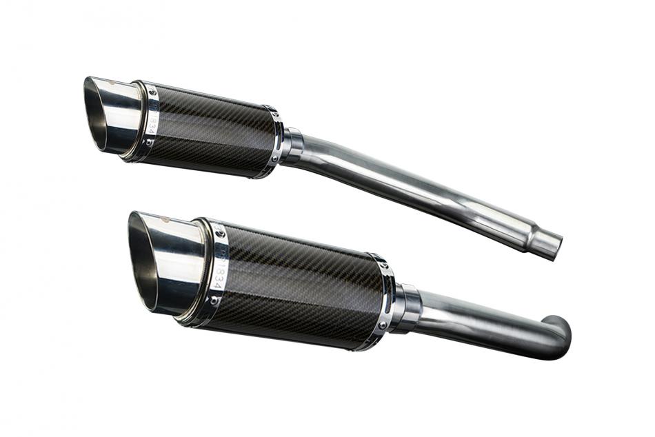 Suzuki GSX-R1100WP GSX-R1100WR 1993-1994 200mm Round Carbon Exhaust Silencer Kit