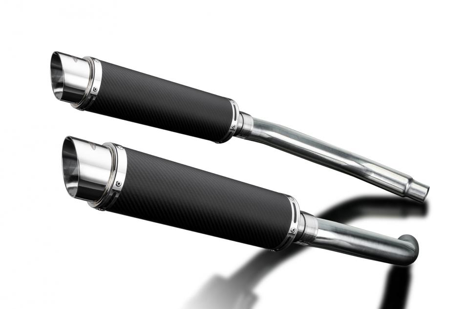 Suzuki GSX-R1100WP GSX-R1100WR 1993-1994 350mm Round Carbon Exhaust Silencer Kit