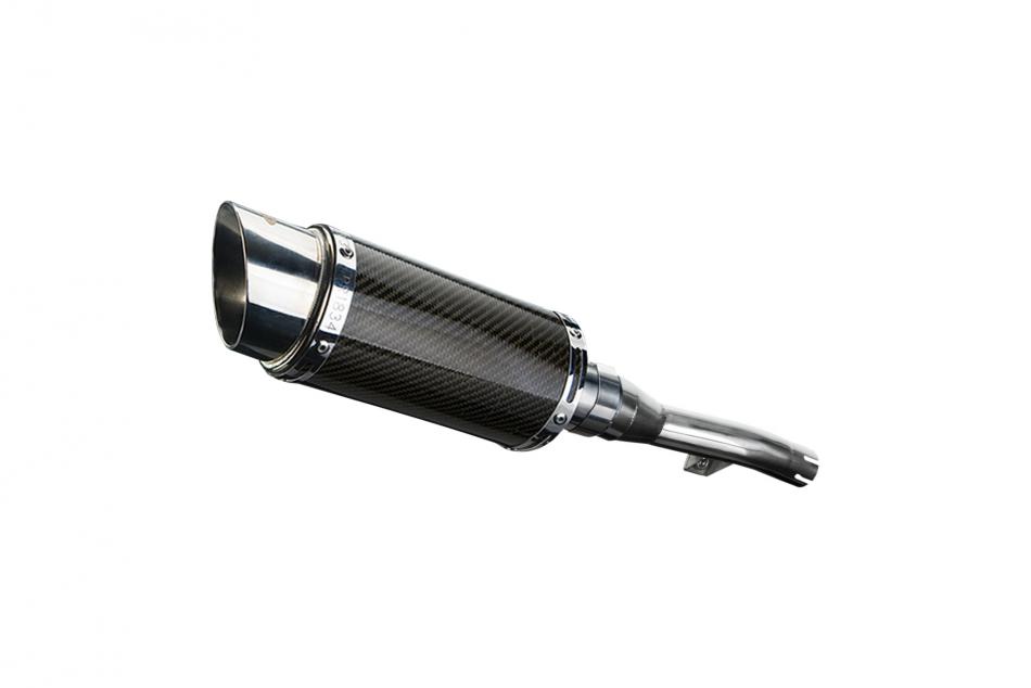 Yamaha XT250 Serow 2008-2019 200mm ROUND CARBON SILENCER EXHAUST KIT