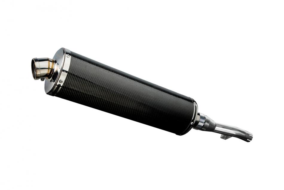 Yamaha XT250 Serow 2008-2019 450mm OVAL CARBON BSAU SILENCER EXHAUST KIT