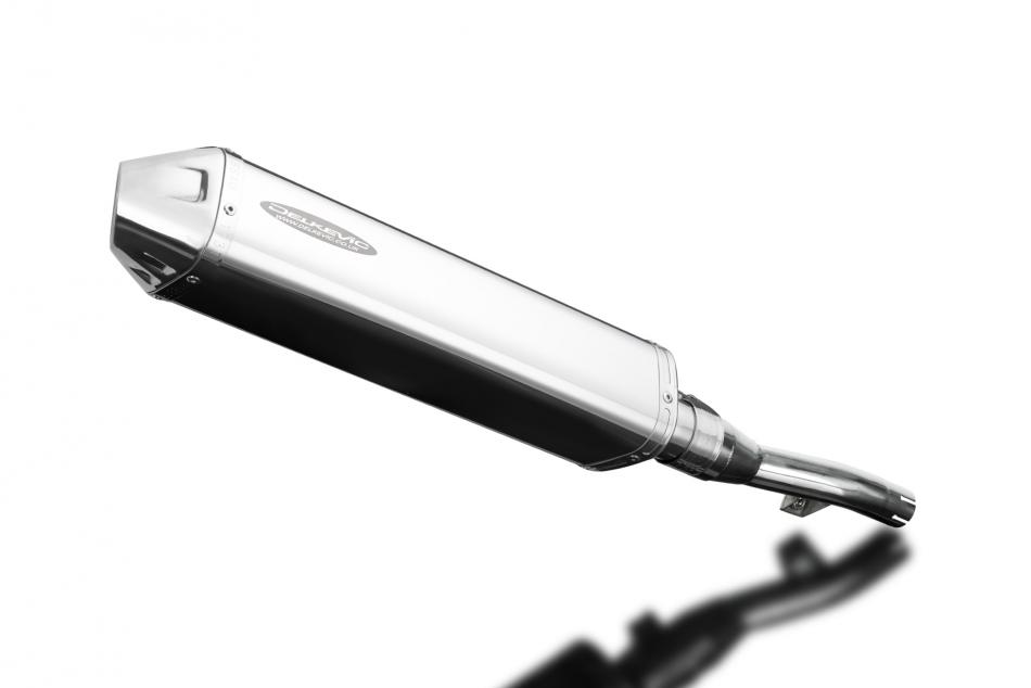 Yamaha XT250 Serow 2008-2019 420mm Tri-Oval Stainless Exhaust Silencer Can Kit