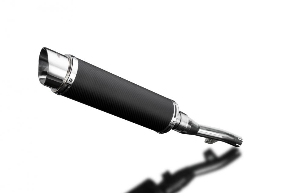 Yamaha XT250 Serow 2008-2019 350mm CARBON ROUND BSAU SILENCER EXHAUST KIT