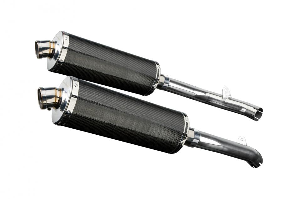 HONDA VTR1000 SP2 2002-2010 350mm OVAL CARBON BSAU SILENCER EXHAUST KIT