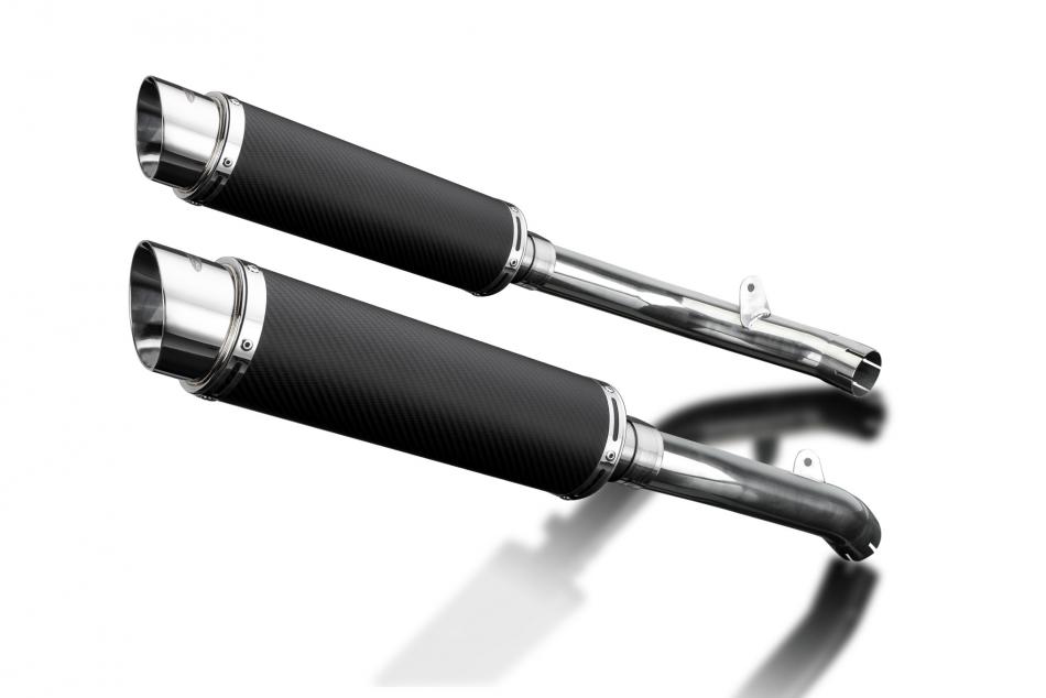 HONDA VTR1000 SP2 2002-2010 350mm CARBON ROUND BSAU SILENCER EXHAUST KIT