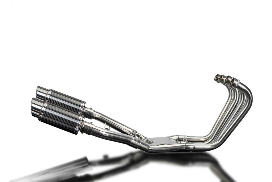 Yamaha FJ1100 1984-1985 Full Exhaust 4-2 200mm Round Carbon Silencers