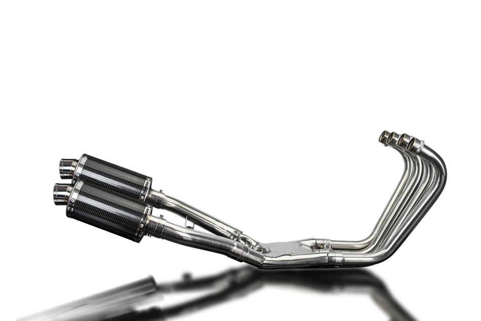 Yamaha FJ1100 1984-1985 Full Exhaust 4-2 225mm Oval Carbon Silencers