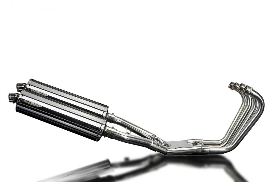 Yamaha FJ1100 1984-1985 Full Exhaust 4-2 450mm Oval Stainless Silencers