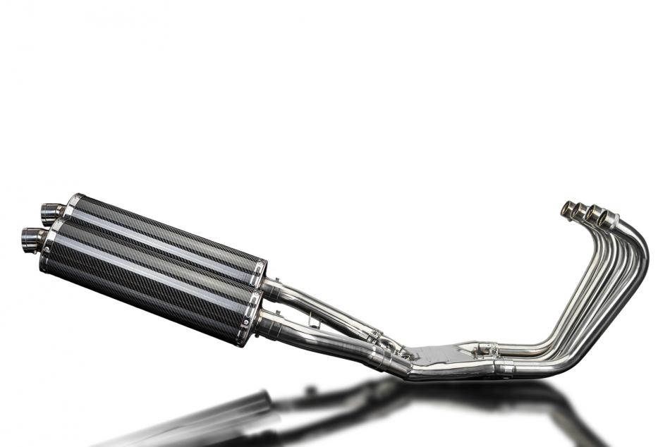 Yamaha FJ1100 1984-1985 Full Exhaust 4-2 450mm Oval Carbon Silencers